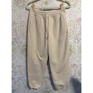 Athleta Coaster Luxe Joggers Cream Sweatpants XS